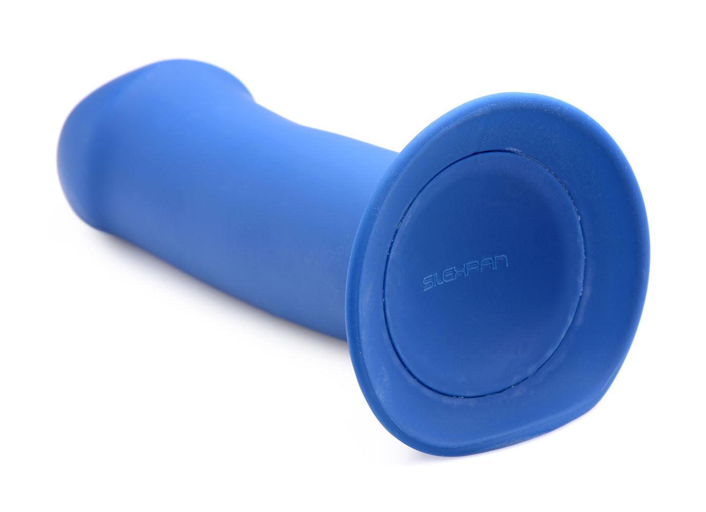 Squeezable Thick Phallic Dildo - Blue - Love It Wet