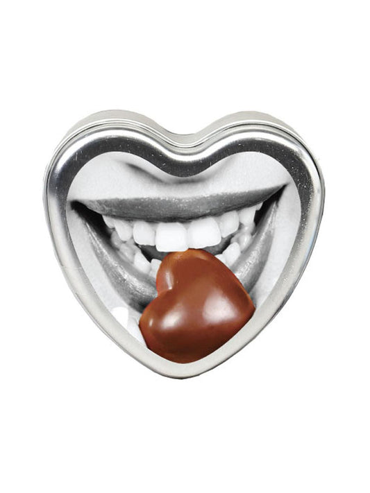 Edible Heart Candle- Chocolate - 4 Oz. - Love It Wet