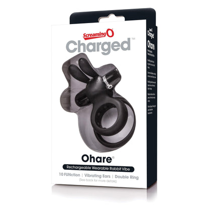 Charged Ohare Rechargeable Rabbit Vibe - Black - Love It Wet