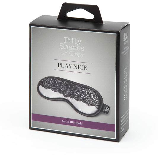 Fifty Shades of Grey Play Nice Satin Blindfold - Love It Wet