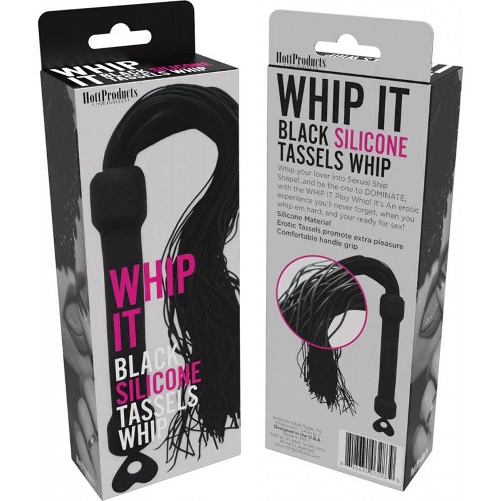 Whip It! Black Tassel Whip - Love It Wet