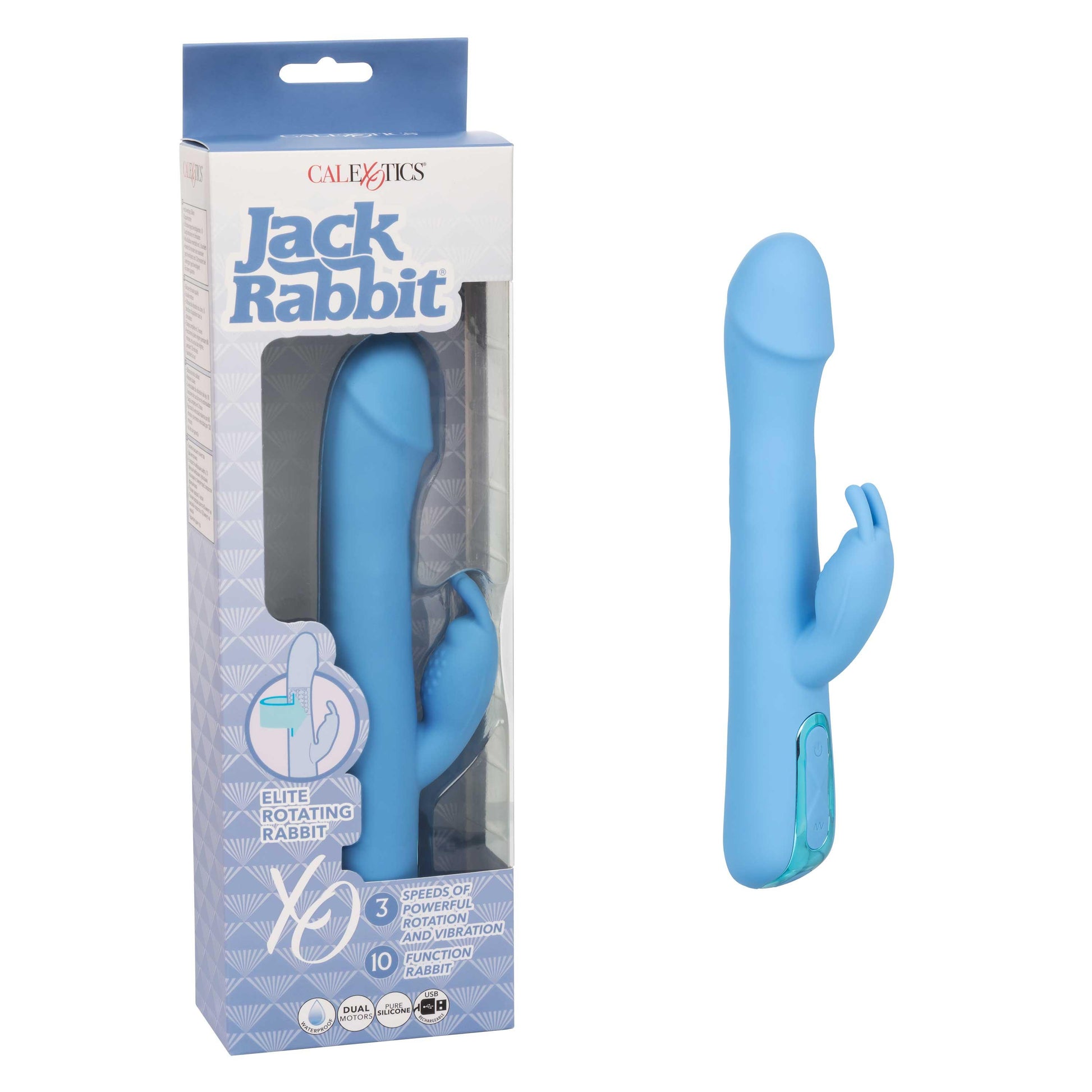 Jack Rabbit Elite Rotating Rabbit - Blue - Love It Wet