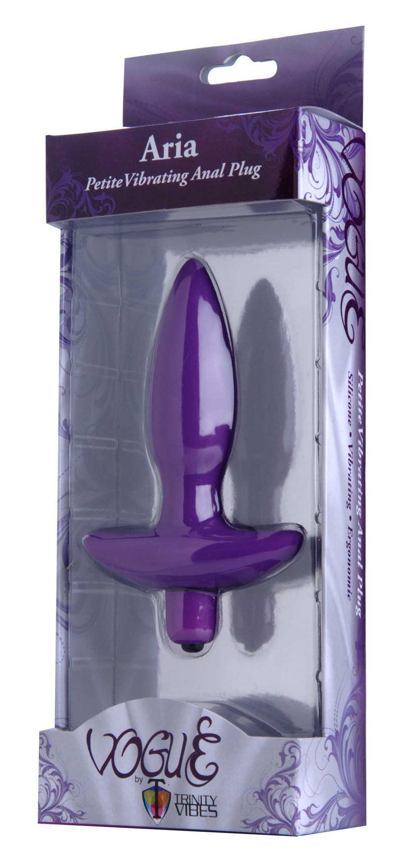 Aria Vibrating Silicone Anal Plug - Small - Love It Wet