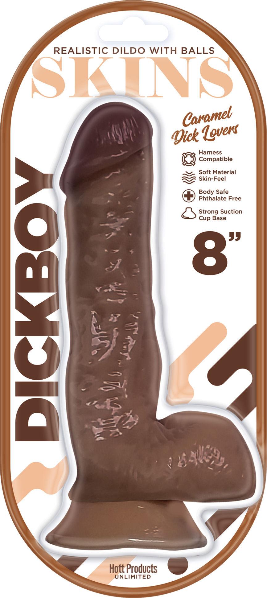 Dickboy - Skins - Dildo With Balls - 8 Inch - Vanilla Dick Lover - Love It Wet