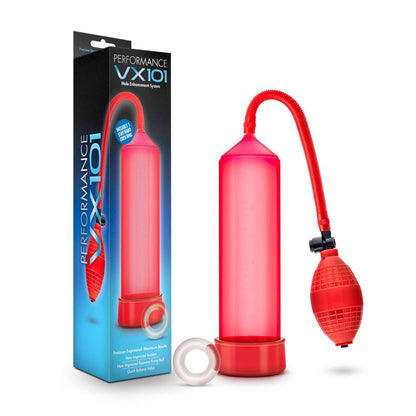 Performance - Vx101 Male Enhancement Pump - Red - Love It Wet