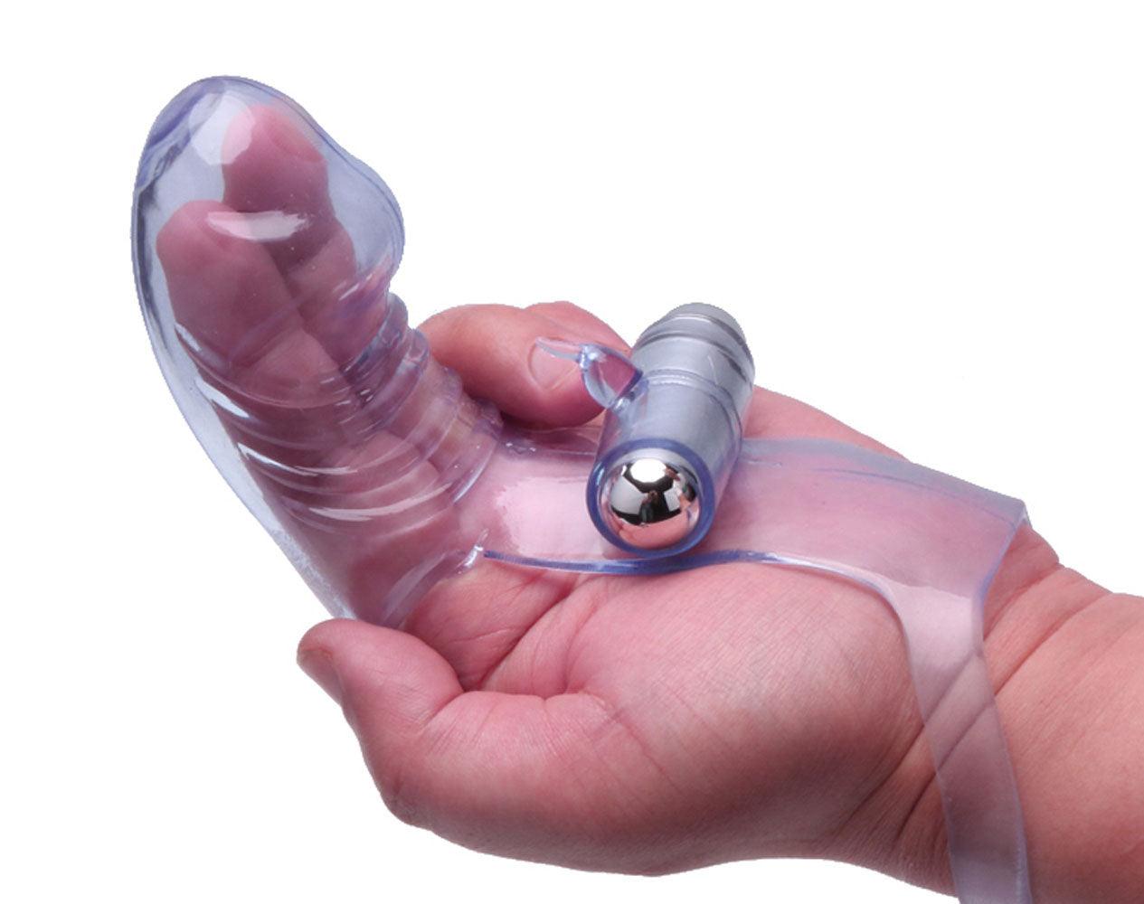 Vibro Finger Wearable Stimulator - Grey - Love It Wet