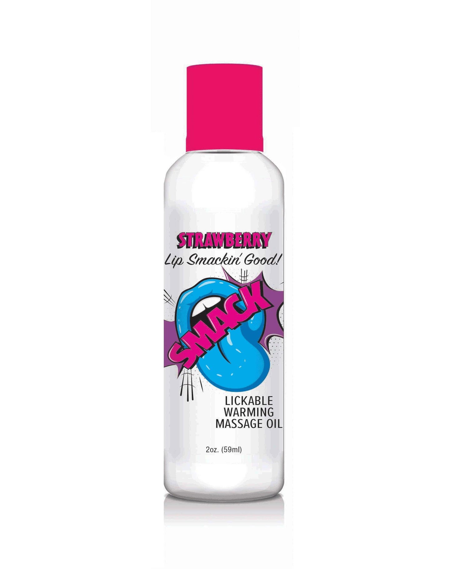 Smack Warming and Lickable Massage Oil - Strawberry 2 Oz - Love It Wet