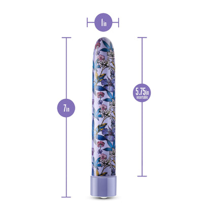 Limited Addiction - Floradelic - 7 Inch Rechargeable Vibe - Purple - Love It Wet