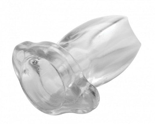 Peephole Clear Hollow Anal Plug - Large - Love It Wet