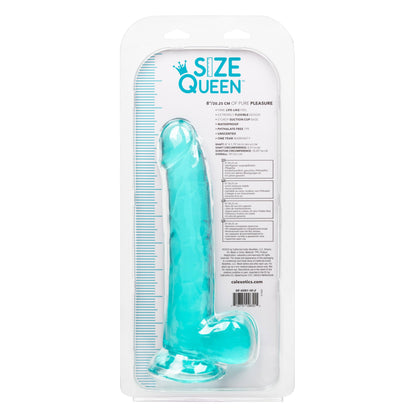 Size Queen 8 Inch - Blue - Love It Wet