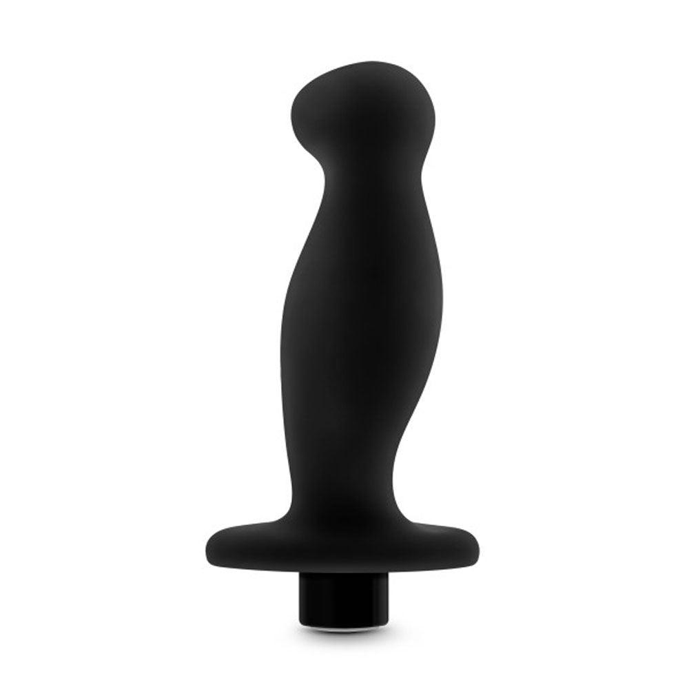 Anal Adventures- Platinum- Silicone Vibrating Prostate Massager 02-Black - Love It Wet