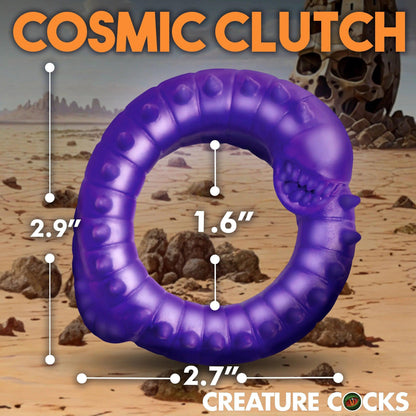 Slitherine Silicone Cock Ring - Purple - Love It Wet