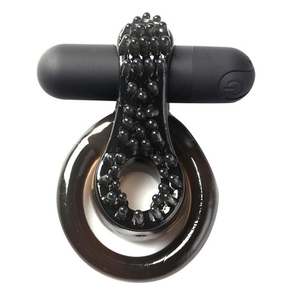 Jagger Vibrating Erection Enhancer Ring - Black - Love It Wet