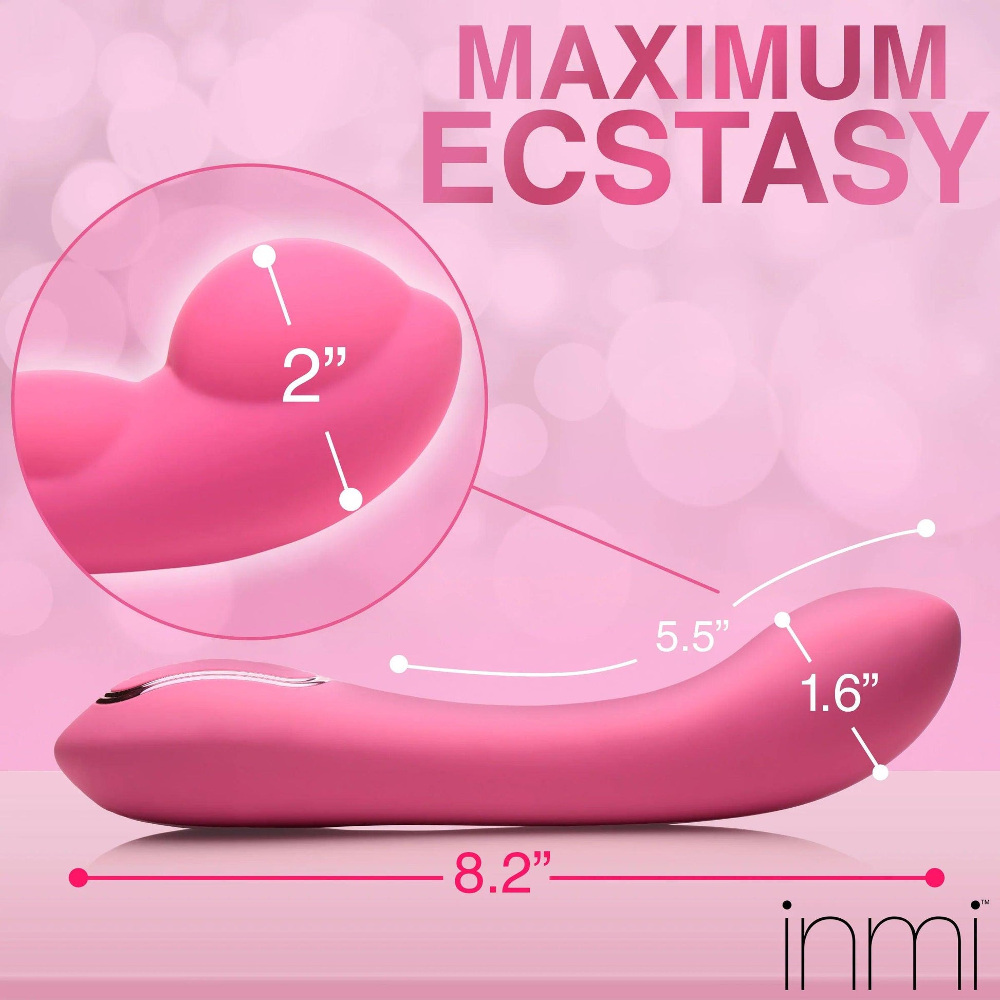 Extreme-G Inflating G-Spot Silicone Vibrator - Pink - Love It Wet