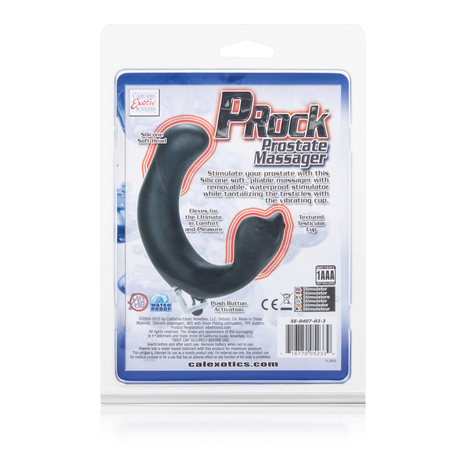 Dr. Joel Kaplan P-Rock Prostate Massager - Black - Love It Wet