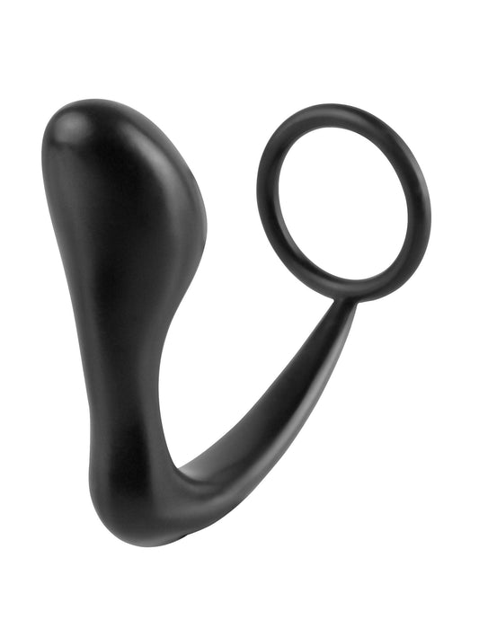 Anal Fantasy Collection Ass Gasm Cockring Plug - Black - Love It Wet