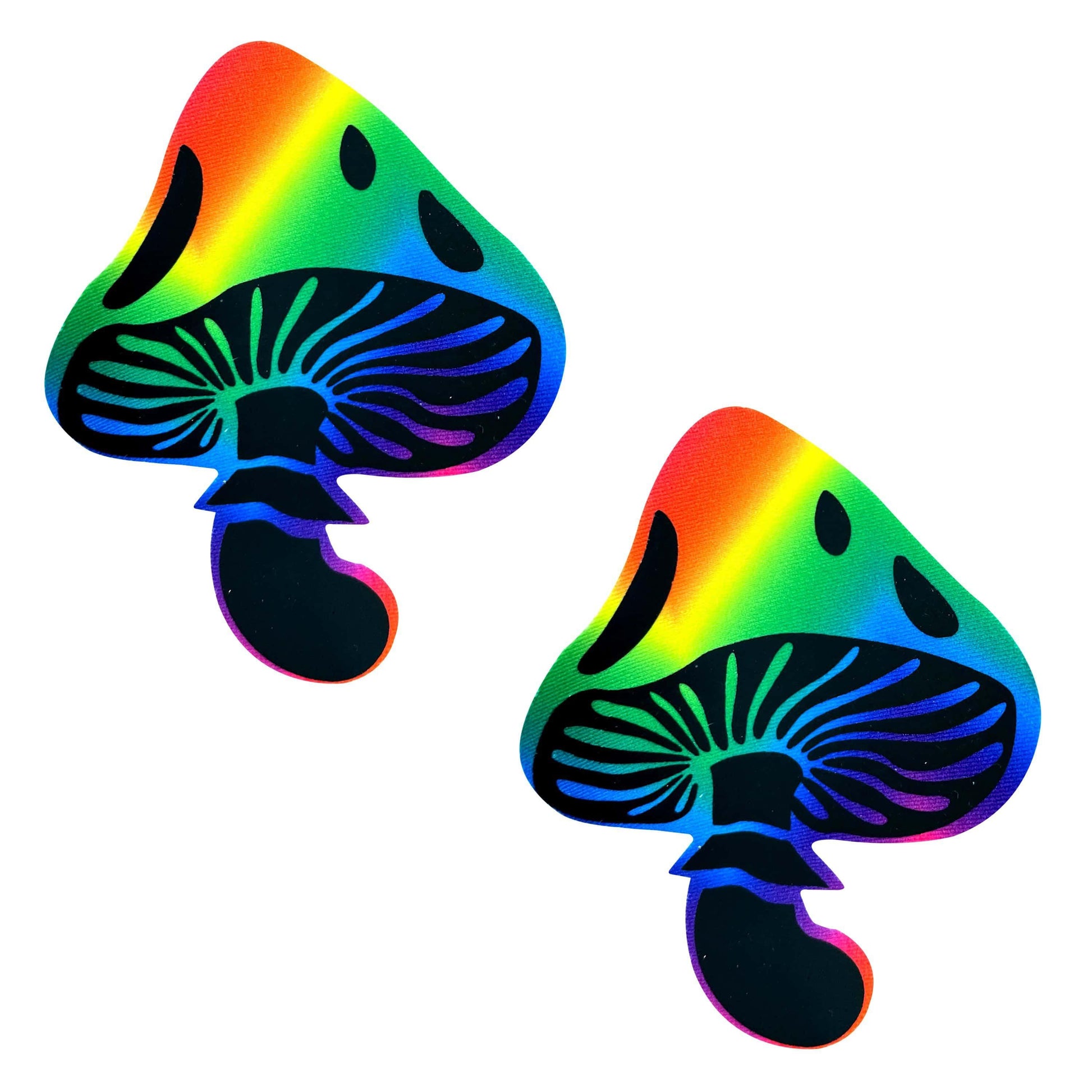 Rainbow Trippin' Psychedelic Toadstool Nipple Cover Pasties - Love It Wet