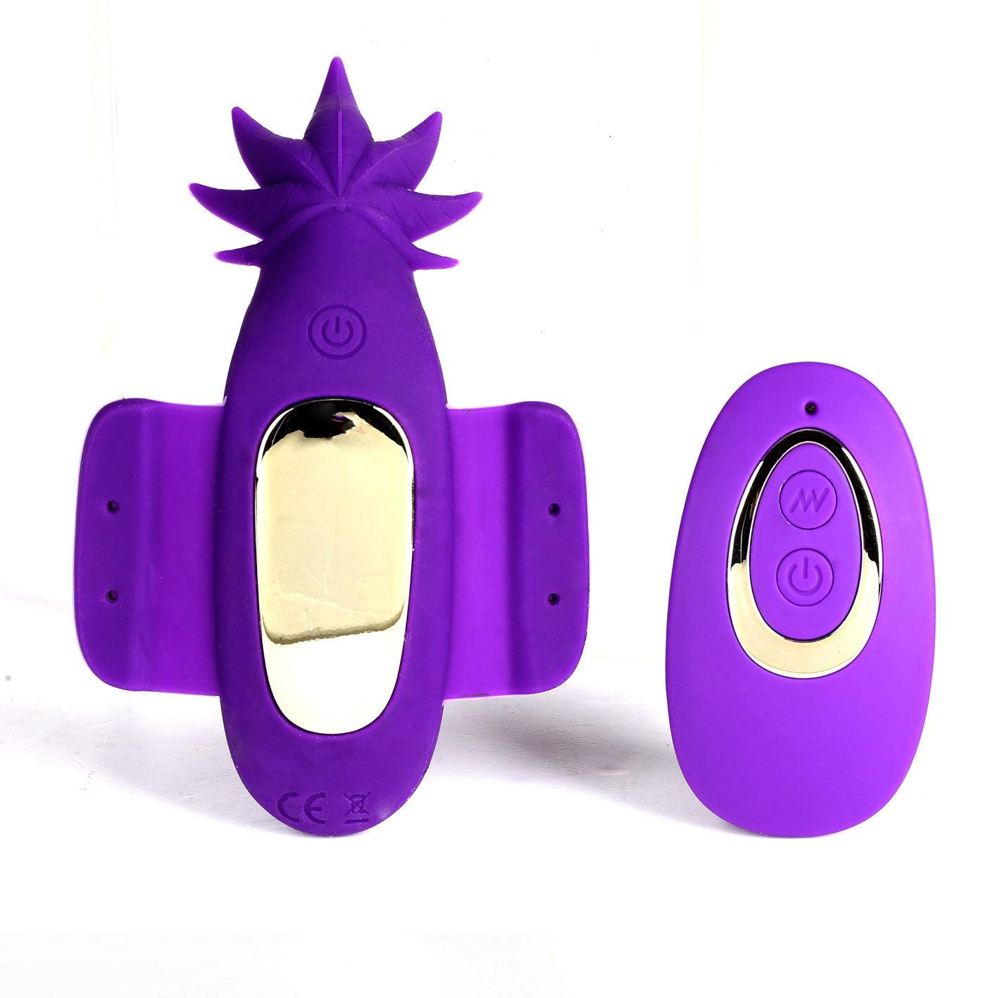 Sativa 10-Function Remote Control Panty Vibrator - 420 Series - Purple - Love It Wet