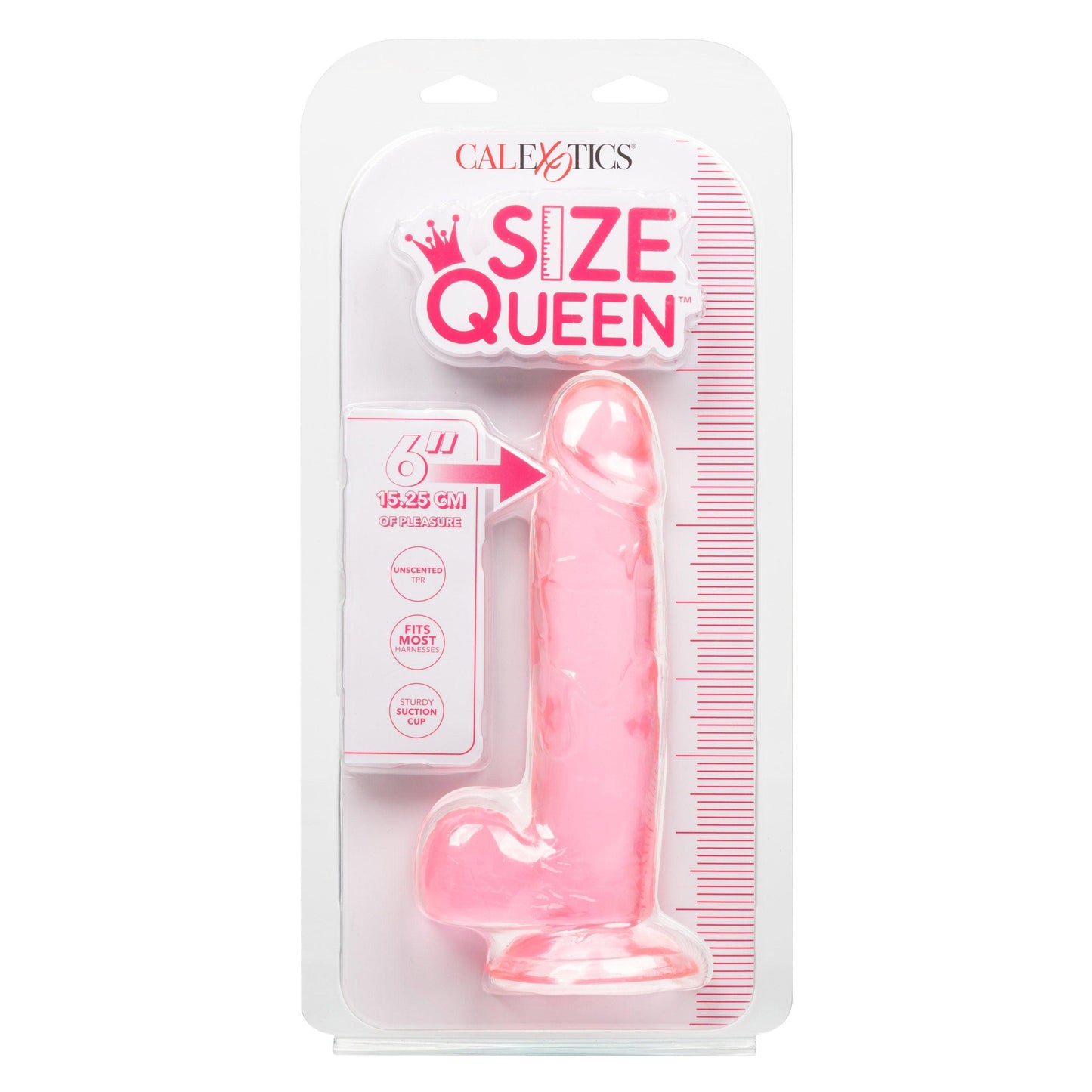 Size Queen 6 inch/15.25 Cm - Pink - Love It Wet