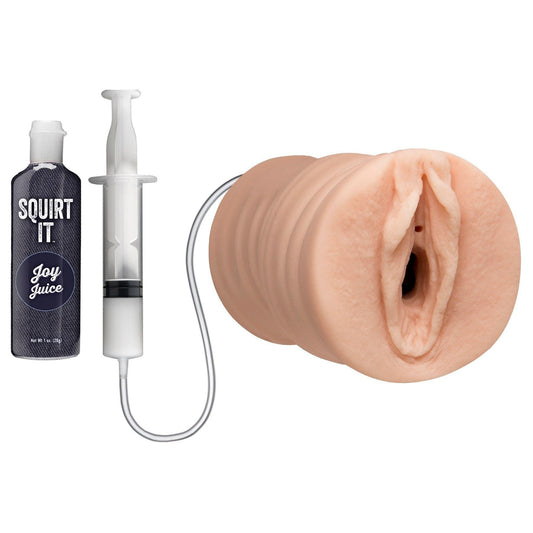 Squirt It - Squirting Pussy Stroker With Joy Juice - Vanilla - Love It Wet