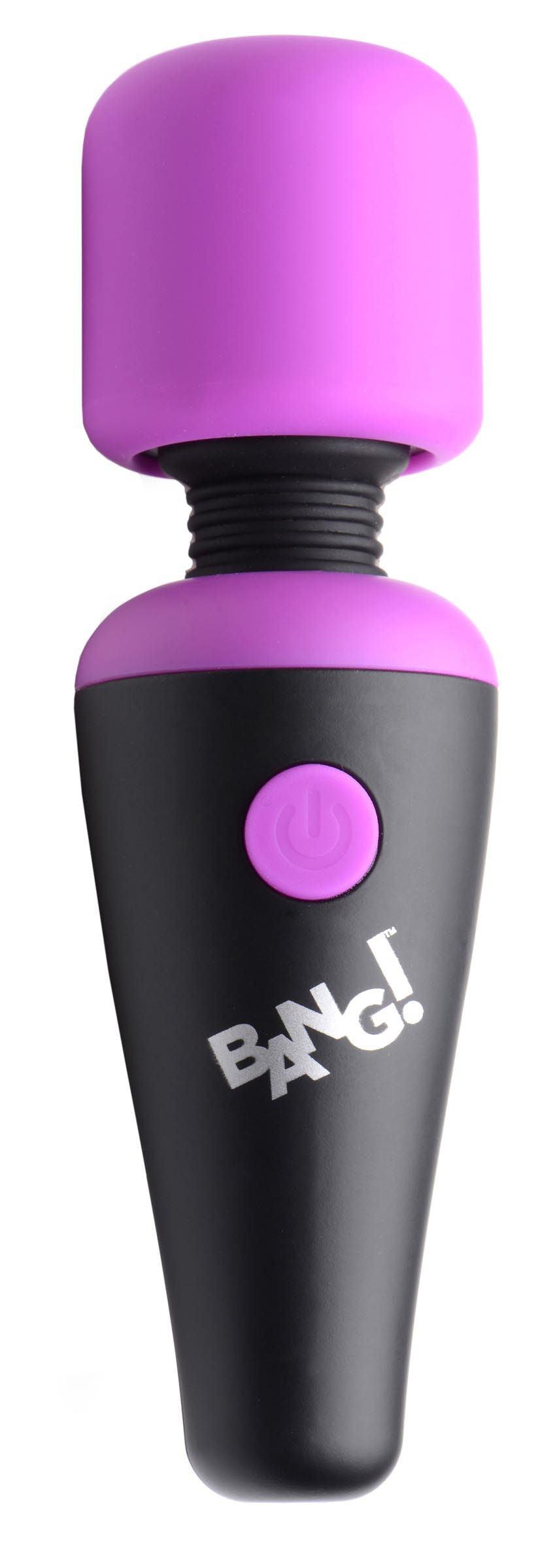 Bang - 10x Vibrating Mini Silicone Wand - Purple - Love It Wet