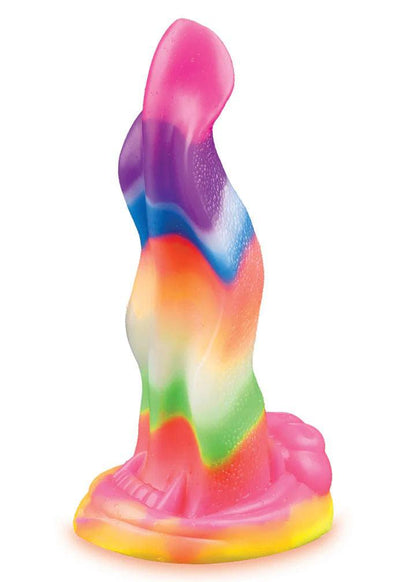 Alien Nation Lick of the Lair Silicone Glow in the Dark Creature Dildo - Multicolor - Love It Wet