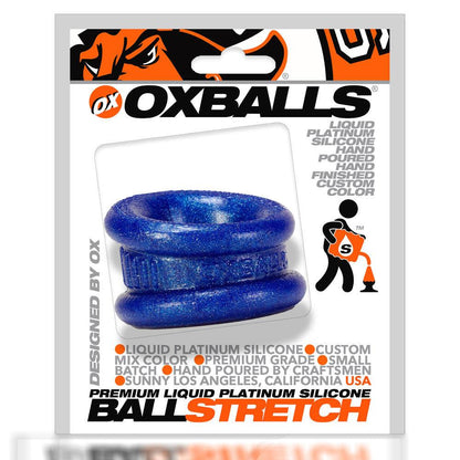 Neo 1.25 Inch Short Ball Stretcher Squishy Silicon - Blue Balls - Love It Wet