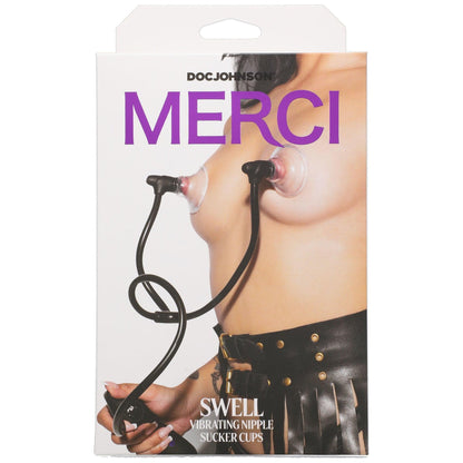 Merci - Swell - Auto Vibrating Nipple Sucker Cups - Black - Love It Wet