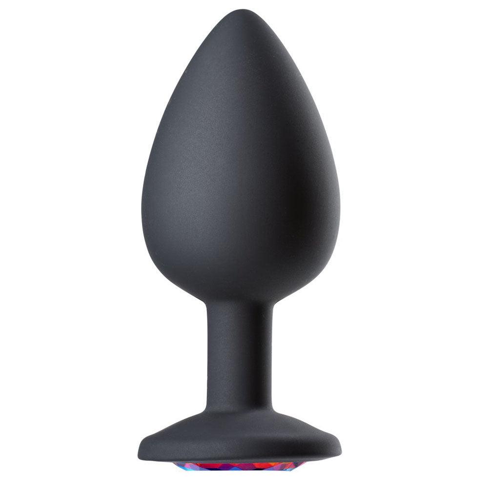 Cloud 9 Novelties Gems Jeweled Silicone Anal Plug - Large - Love It Wet