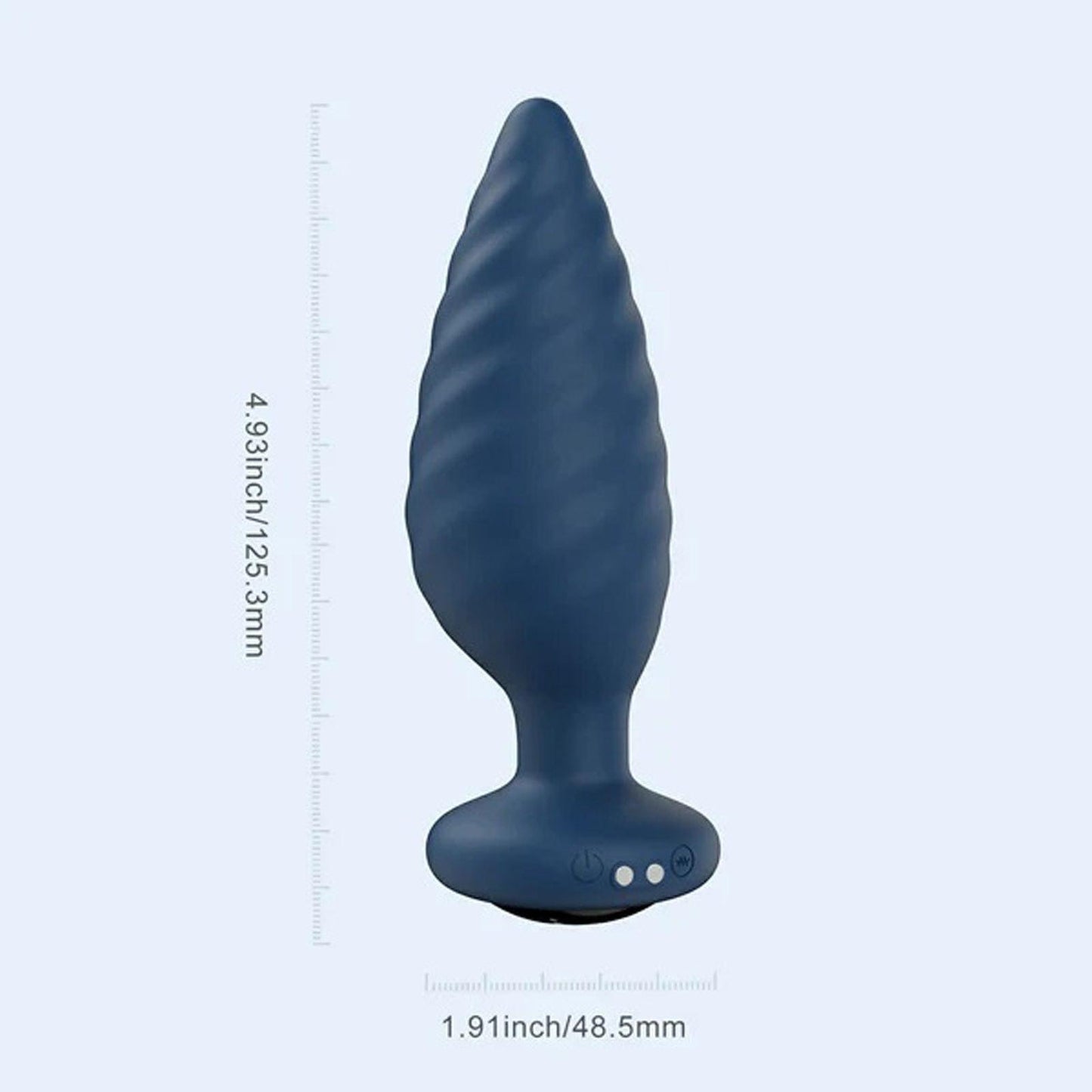 Noah - App Controlled Rotating Butt Plug - Blue - Love It Wet