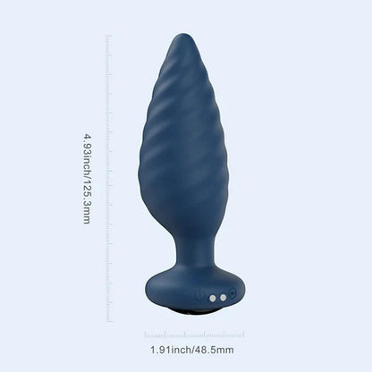 Noah - App Controlled Rotating Butt Plug - Blue - Love It Wet