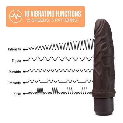 Dr. Skin Silicone - Dr. Robert - 7 Inch Vibrating Dildo -Beige - Love It Wet