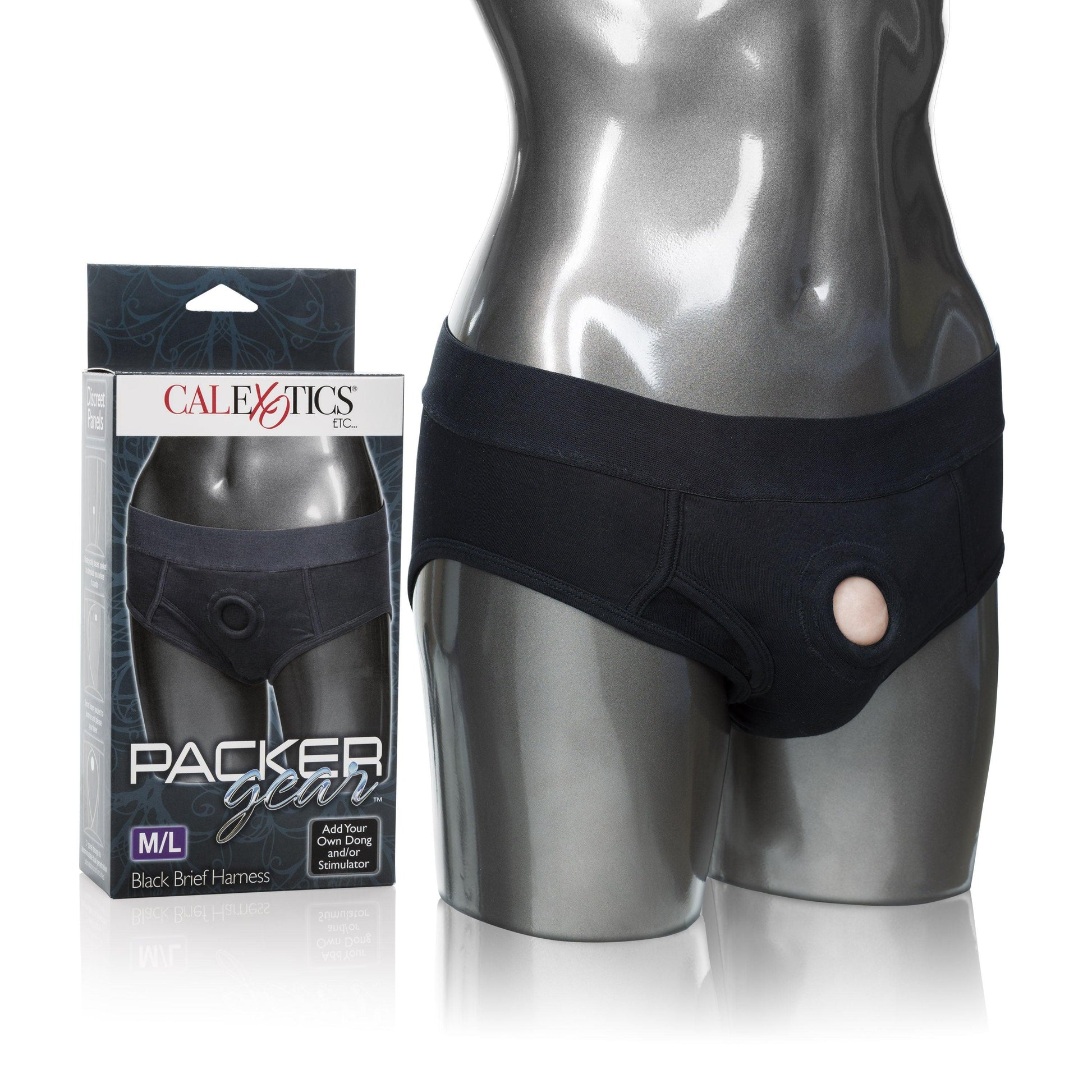 Packer Gear Boxer Brief Harness - Medium/large - Black - Love It Wet