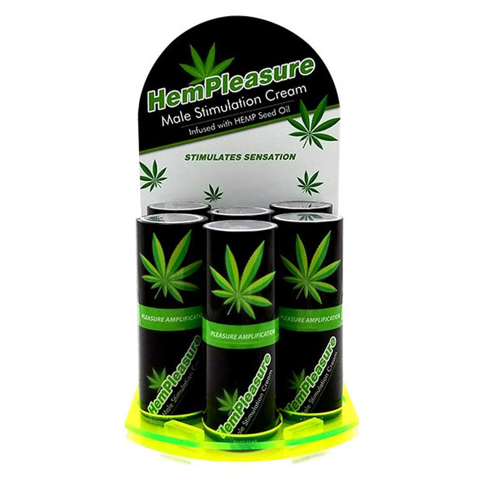 Hempleasure for Men .5 Oz 6 Bottle Display - Love It Wet