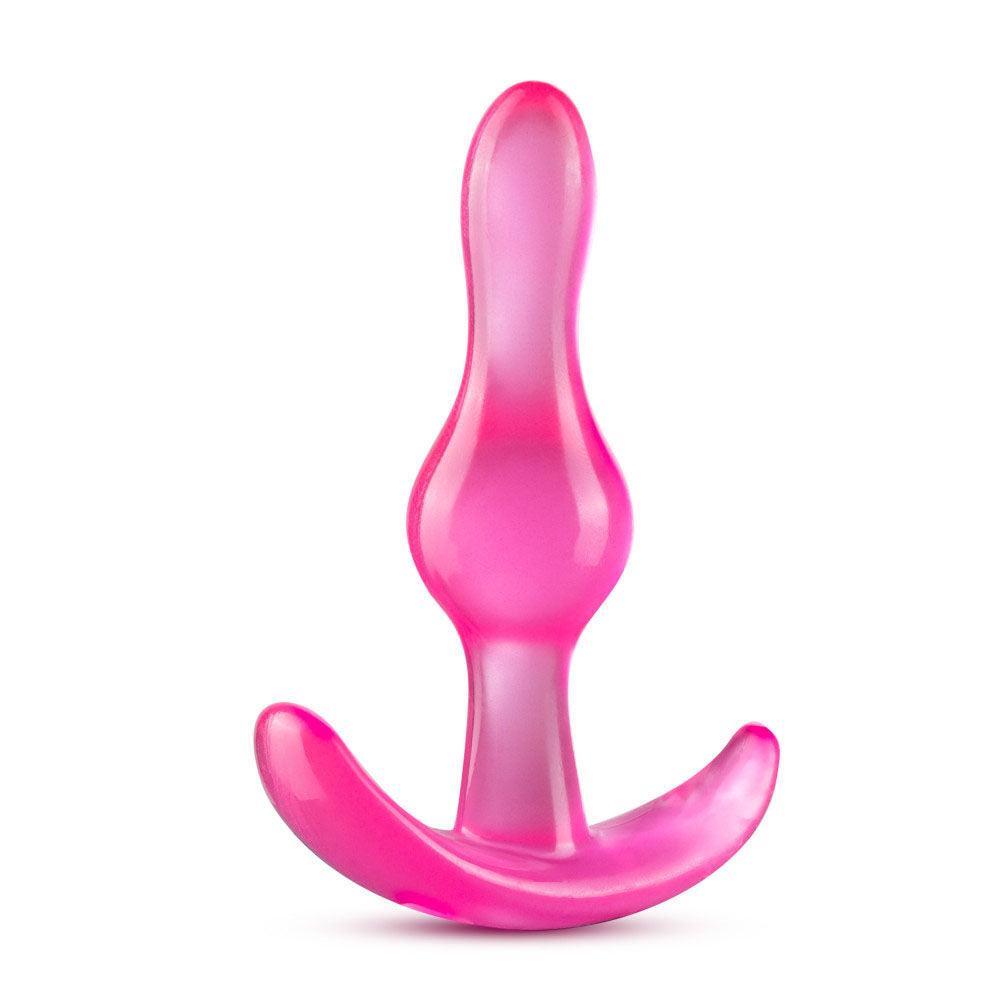 B Yours - Curvy Anal Plug - Pink - Love It Wet