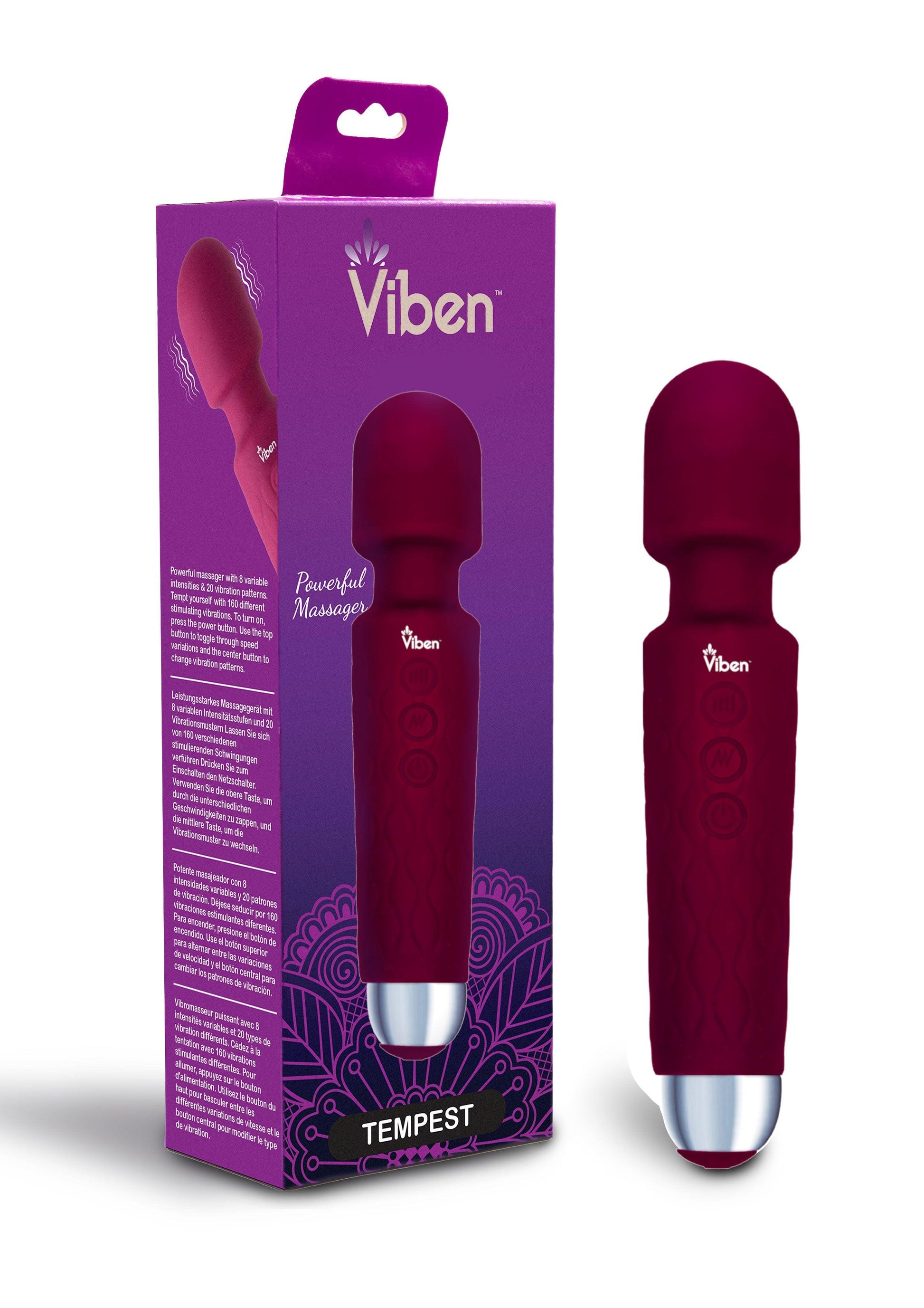 Tempest - Ruby - Intense Wand Massager - Love It Wet