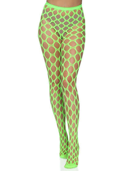 Jumbo Pothole Net Tights - Neon Blue - One Size - Love It Wet