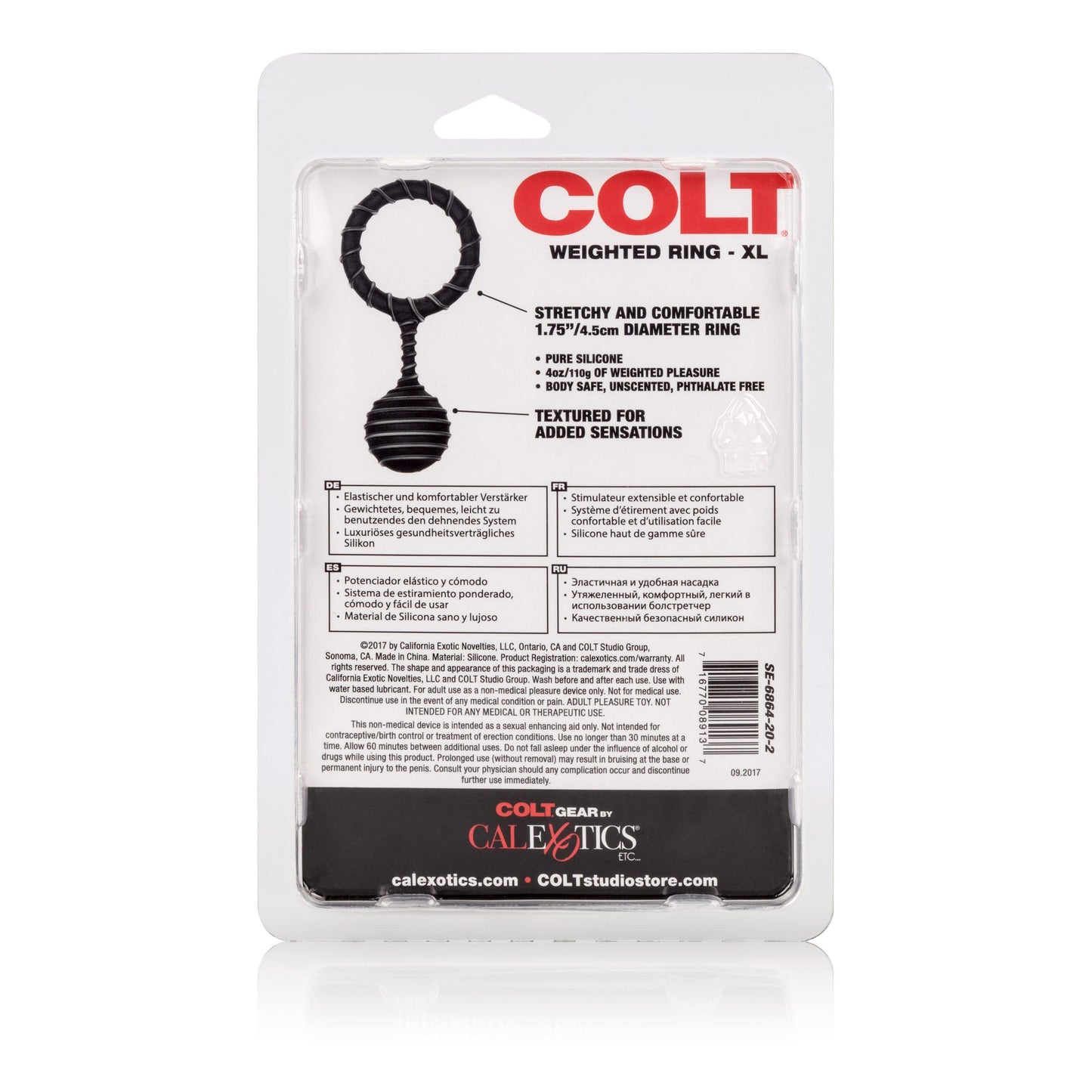 Colt Weighted Ring Xl - Love It Wet