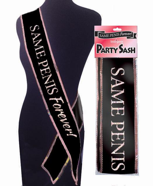 Same Penis Forever Sash - Love It Wet