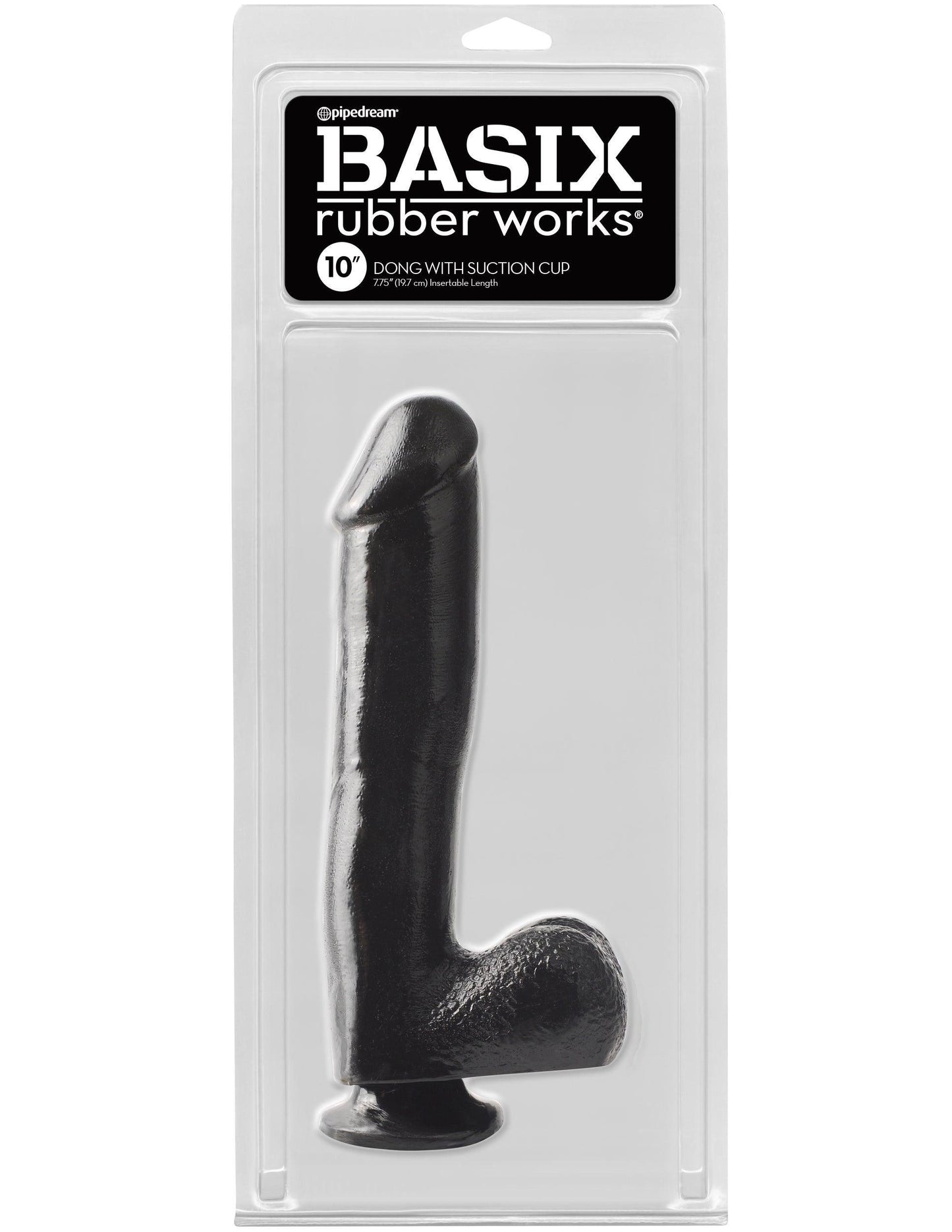 Basix Rubber Works - 10 Inch Dong With Suction Cup - Flesh - Love It Wet