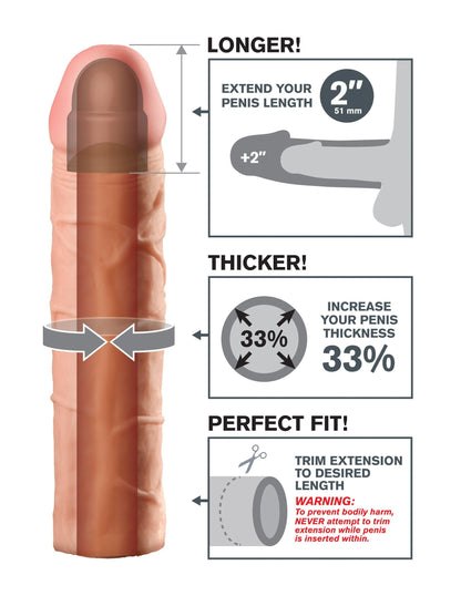 Fantasy X-Tension Perfect 2-Inch Extension - Love It Wet
