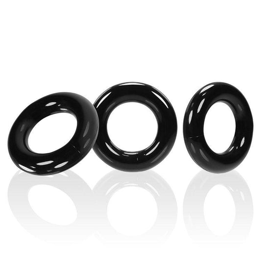 Willy Rings 3-Pack Cockrings - Black - Love It Wet