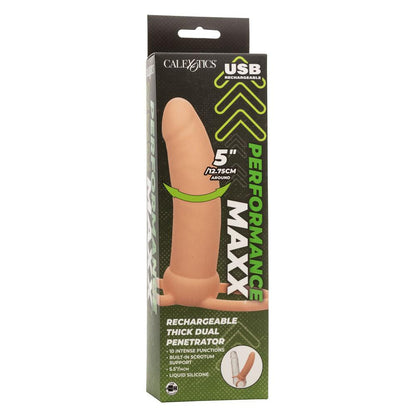 Performance Maxx Rechargeable Thick Dual Penetrator - Ivory - Love It Wet