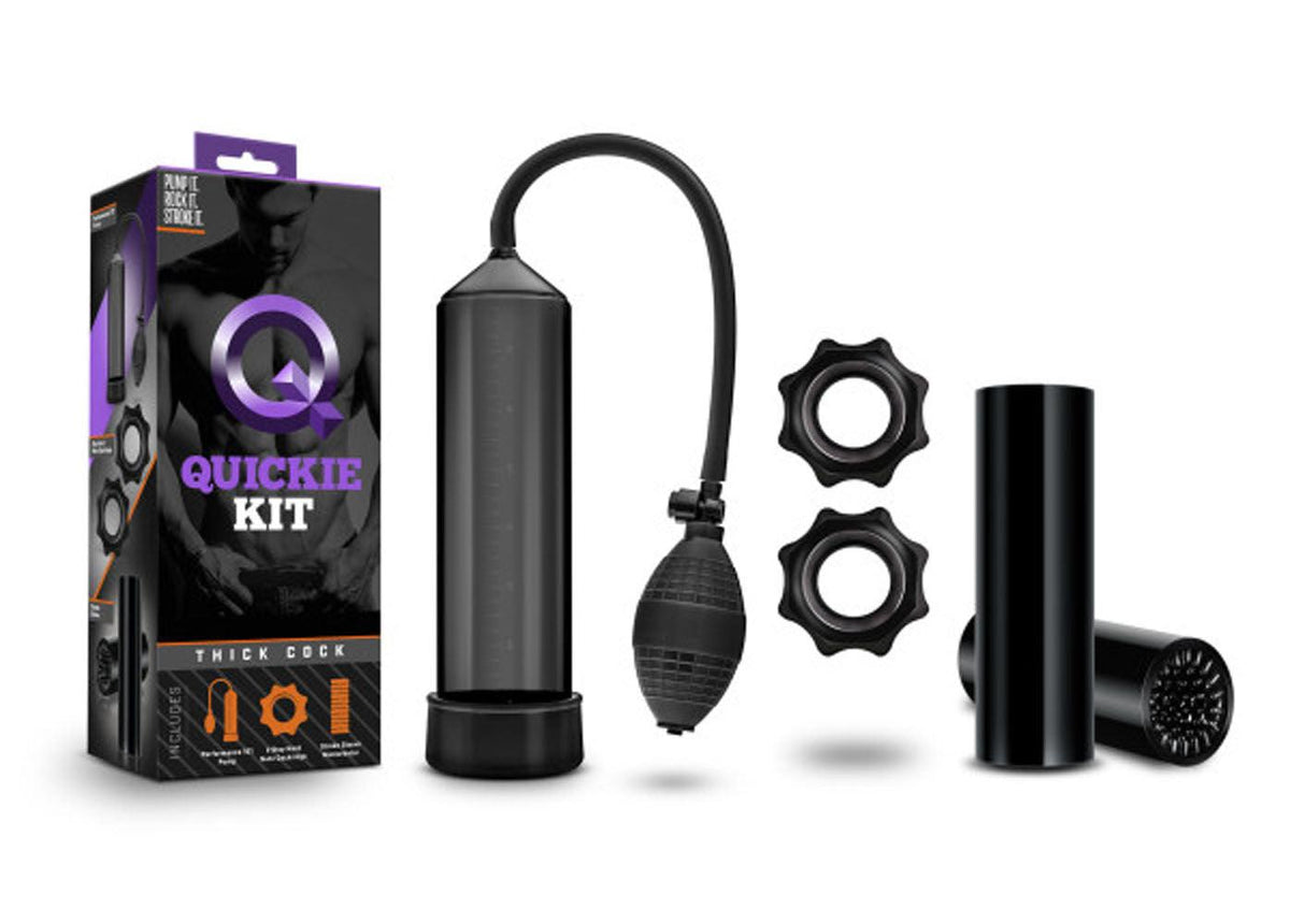 Quickie Kit - Thick Cock - Black - Love It Wet