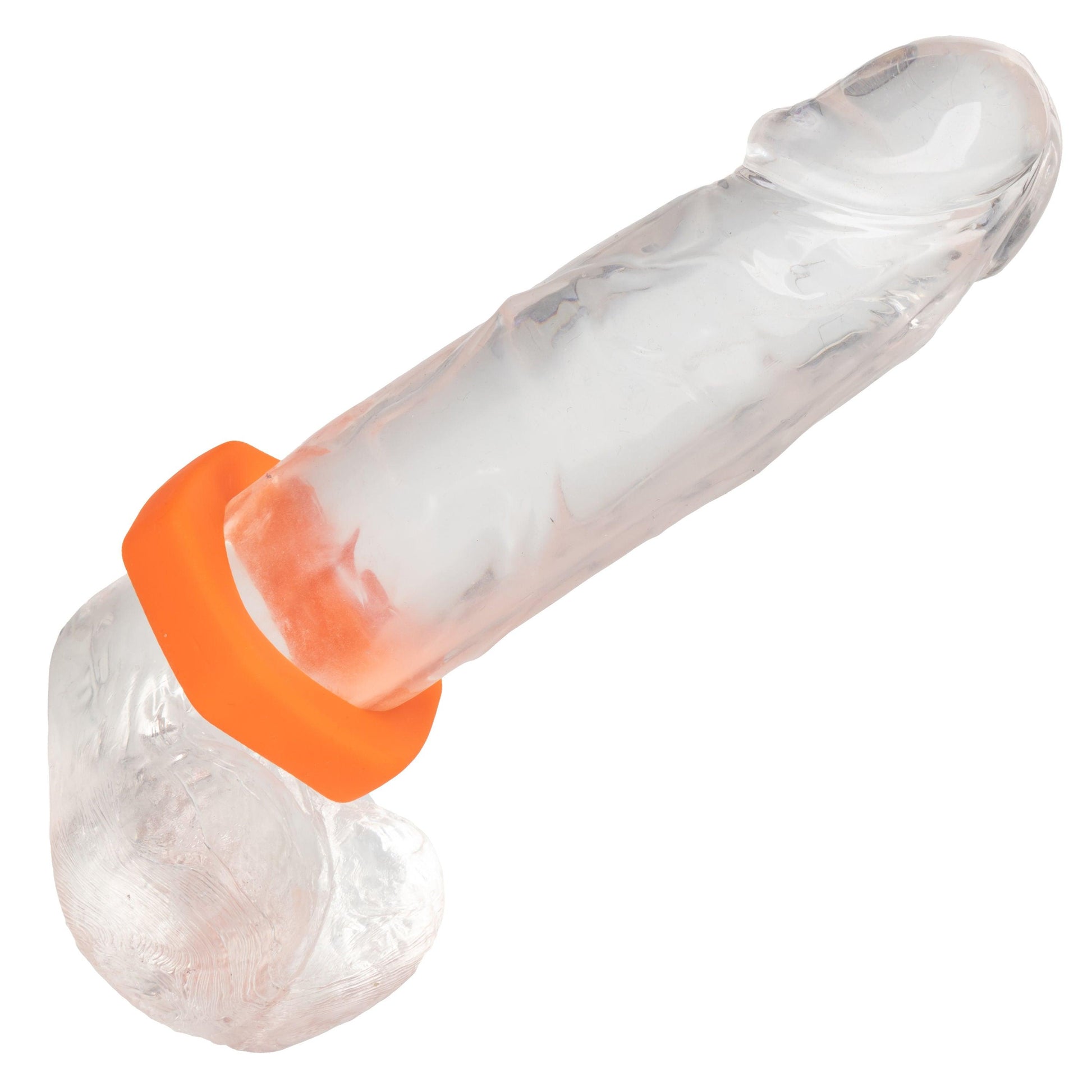 Alpha Liquid Silicone Prolong Sexagon Ring - Orange - Love It Wet