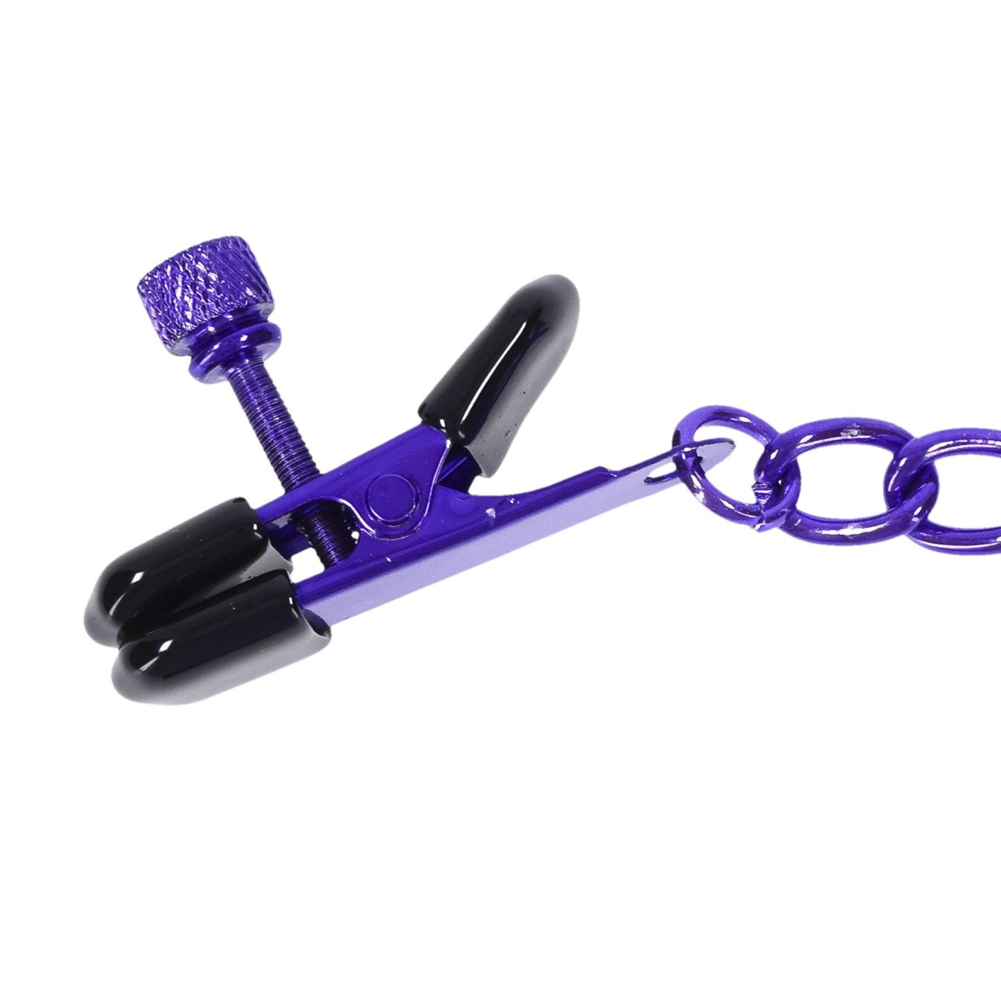 Merci - Chained Up - Nipple Clamps - Violet/black - Love It Wet