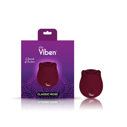 Classic Rose - Ruby - Handheld Rose Clitoral and Nipple Stimulator - Love It Wet