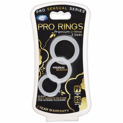 Cloud 9 Pro Sensual Silicone Cock Ring 3 Pack - Love It Wet