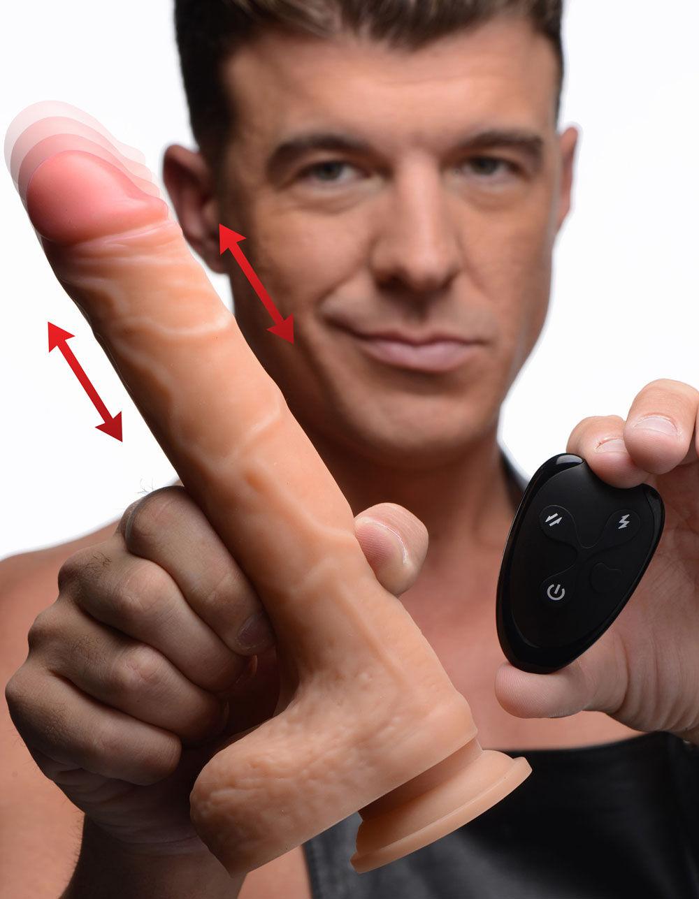 7x Thrusting Dildo With Remote Control - Love It Wet