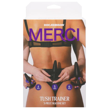 Merci - Tush Trainer - 3 Piece Silicone Set - Black - Love It Wet